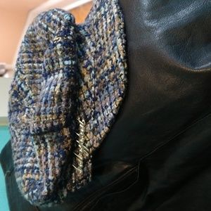 Women's multi-colored purple hat